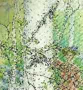 Carl Larsson varen-flicka vid bjork France oil painting artist